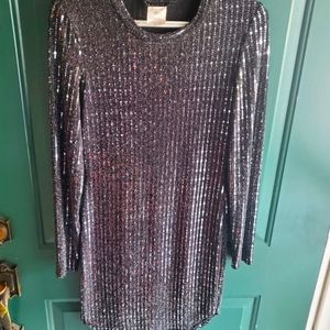 Size 9/10 Black sparkle party dress